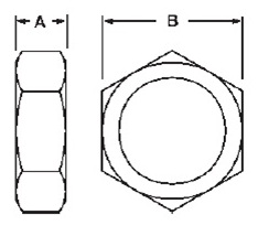 Bevel Seat Nut Dimensions