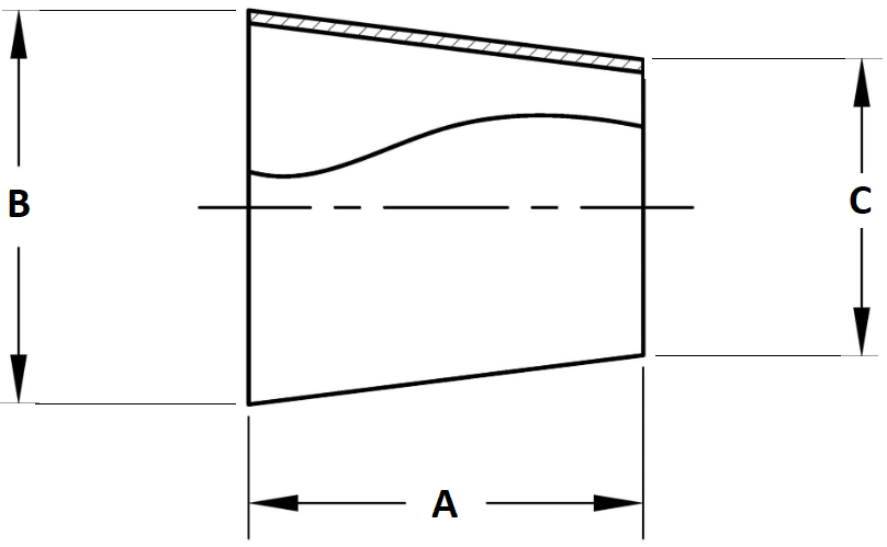 Butt-Weld Concentric Reducer Dimensions