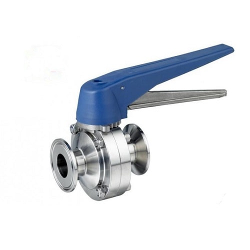 1.5" Sanitary Butterfly Valve Tri Clamp Cover 304 Stainless Steel Food Grade 