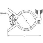 Squeeze Clamp Dimensions