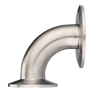 thumbnail image 2 of Set Of 2 Used 4" Tri-Clamp 316 Stainless Steel Sanitary 45° Bend Fittings 2 of 5