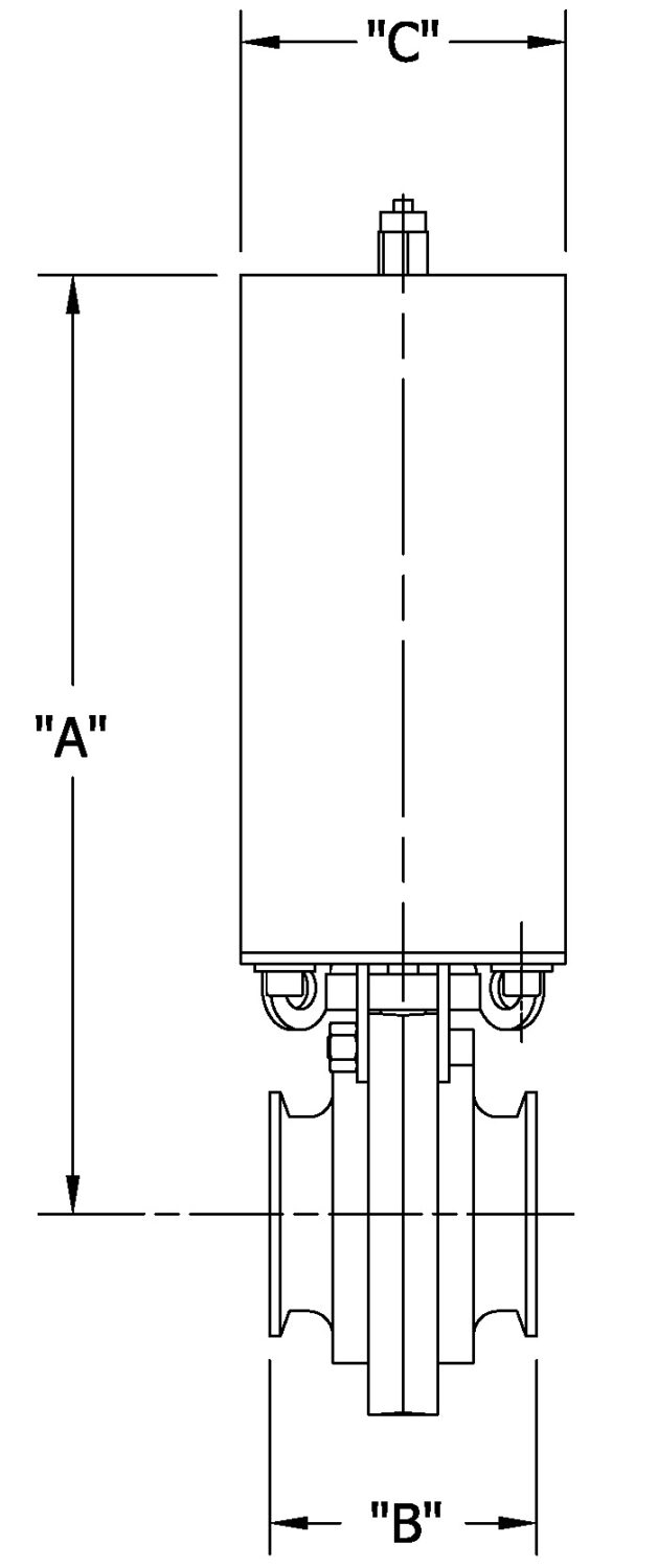 Tri-Clamp Actuated Butterfly Valve | Sanitary Fittings [Buy Online]