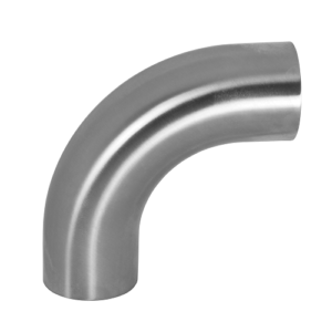 3" 304 Stainless Steel 90° Weld Elbow - Sanitary Tubing Fitting - Polished
