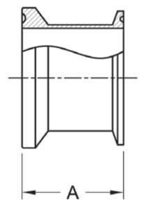 Tri-Clamp x Q-Line Adapter Dimensions